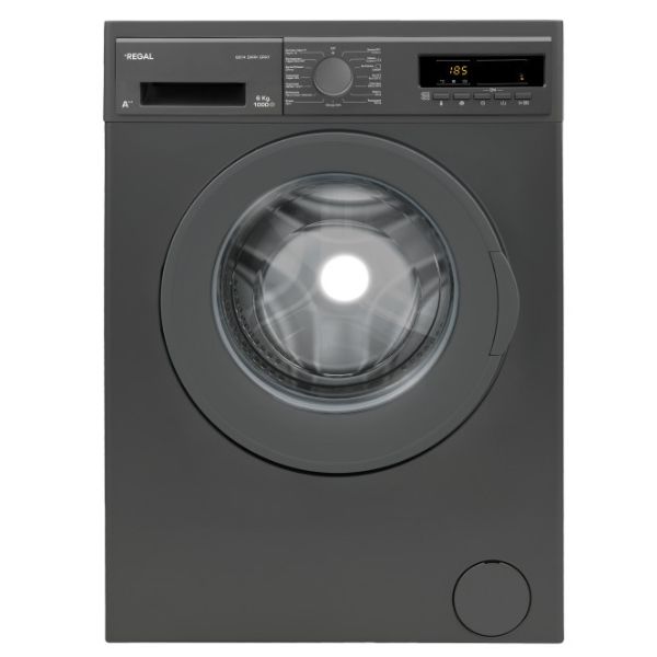 სარეცხი მანქანა 6კგ Regal 6614 Dark Grey