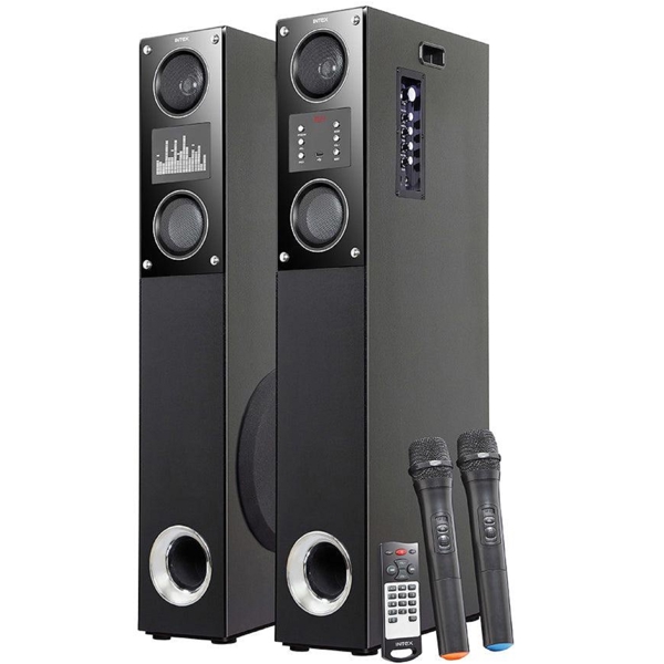 დინამიკი INTEX TW-16000 FMUB მიკროფონი საჩუქრად