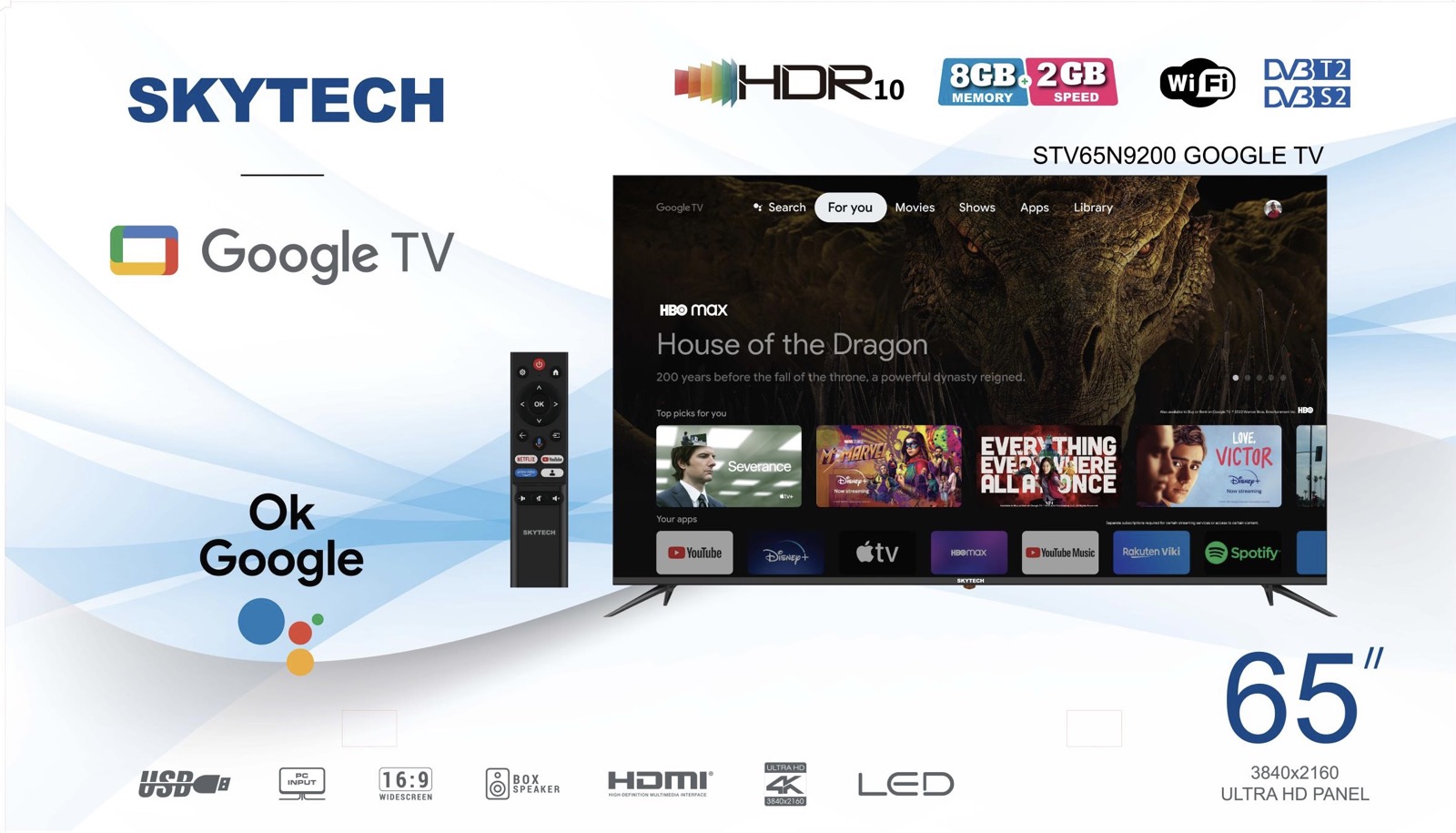 ტელევიზორი 165სმ SkyTech STV65N9200 Smart Android - Image 2
