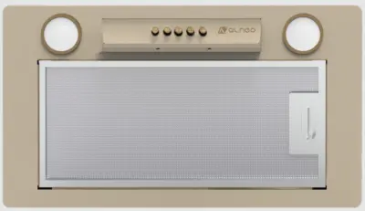 ჩას. გამწოვი ALNEO ALN 60CM RETRO BEJ ბეჟი, რეტრო, ამოსაკრავი, სიმძლავრე 1000 მ³/სთ